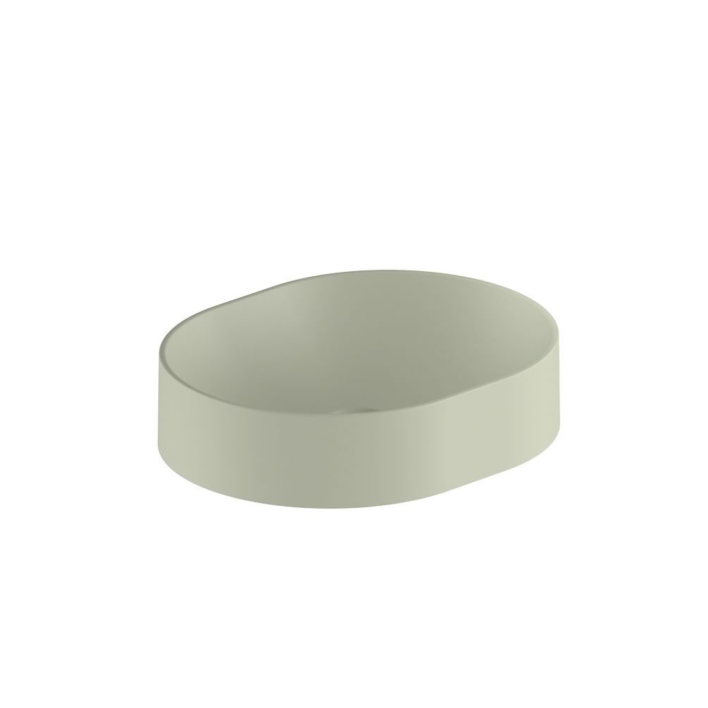 Vado Safari Sage Green Mineral Round Countertop Basin